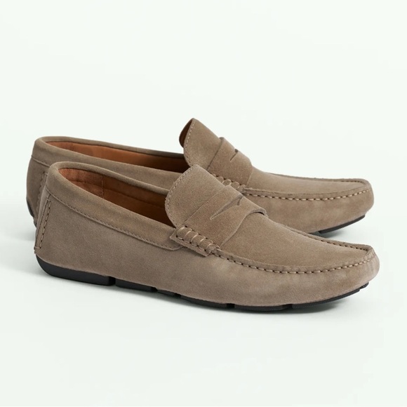 Brooks Brothers men’s Jefferson suede driving moccasins - Picture 4 of 7